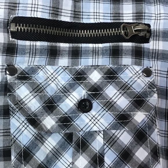 Sovereign Code button down plain collared shirt - Picture 3 of 7